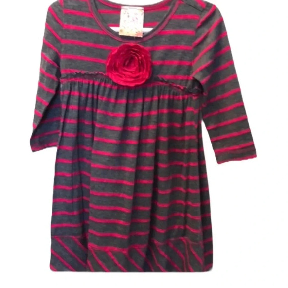 PINK VANILLA EUC GIRLS GIRL DRESS TOP BOTTOM EASTER BOUTIQUE CASUAL SIZE 5 - Picture 1 of 6